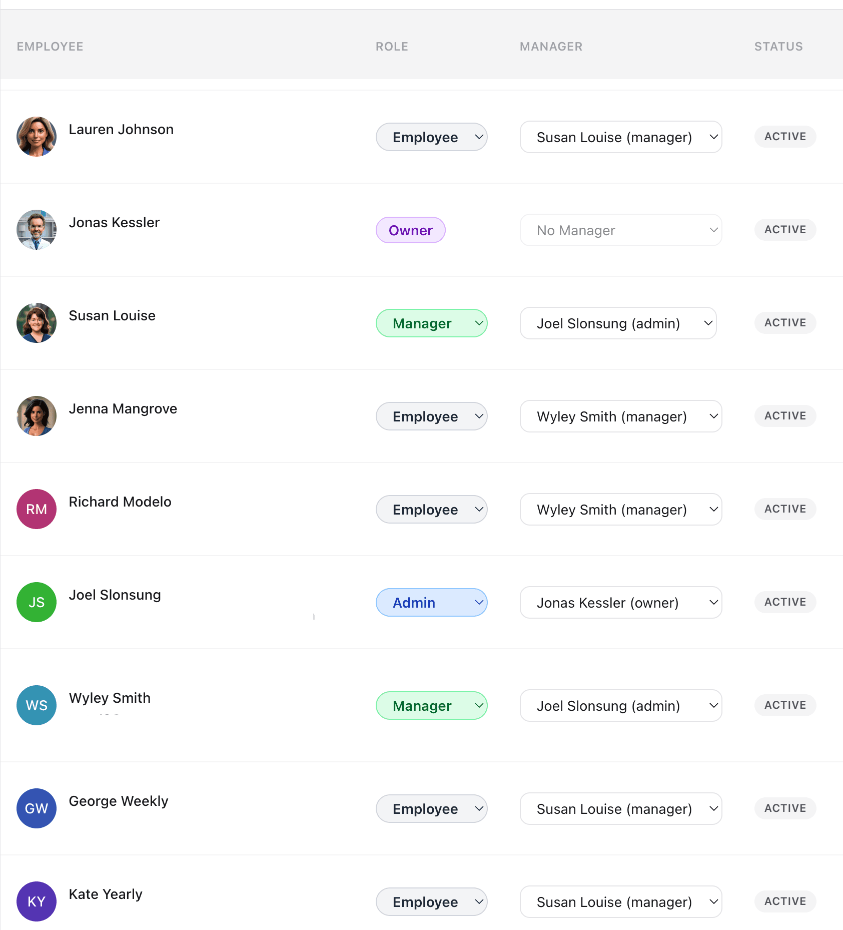 Team Management — CrewPunch screenshot